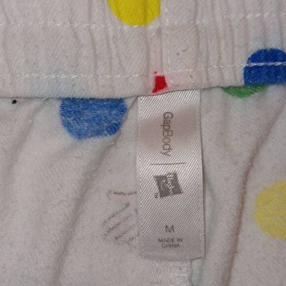 Women's GapBody Twister "flannel type" pajama set. Fun sleep wear! Size Medium - Picture 7 of 7